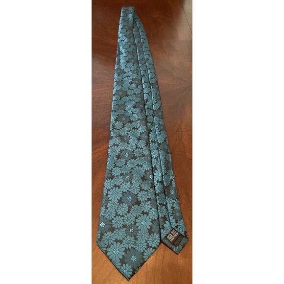 Hi Tie Green Hand Made 100% Silk Men’s Neck Tie - Picture 3 of 9